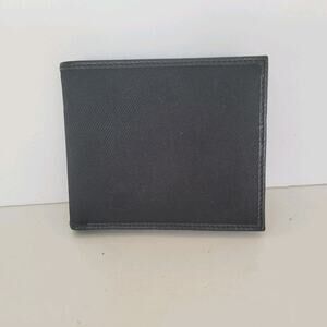 Hunting World Designer Olive Black Wallet Italian Canvas Leather‎ Quality New